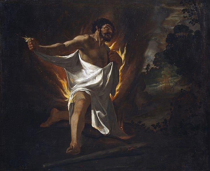 Death of Hercules (painting by Francisco de Zurbarán, 1634, Museo del Prado)