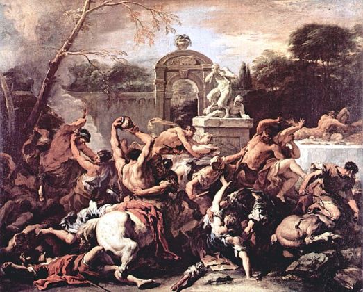 Painting by Sebastiano Ricci, of centaurs at the marriage of Pirithous, king of the Lapithae