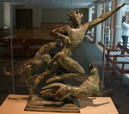 Diana and Actaeon Statutes (1925) by Paul Manship