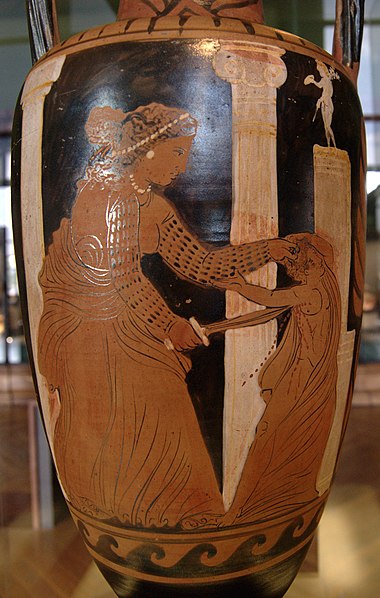 Medea murders one of her children (Louvre)