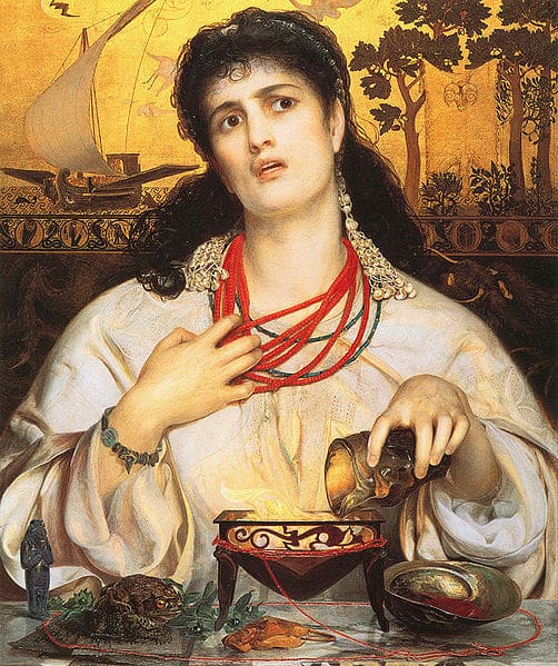 Oil painting of Medea