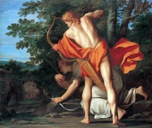 Apollo and Artemis defeating the Python
