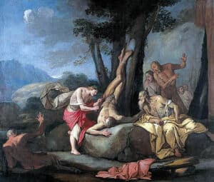 Apollo's encounter with Satyr Marsyas