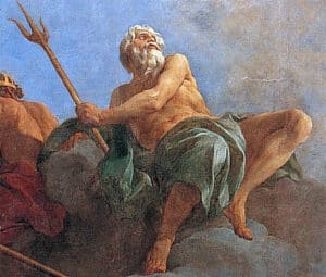 Poseidon featured in the ascension of Hercules
