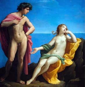 Dionysus with Ariadne, a tale of passion