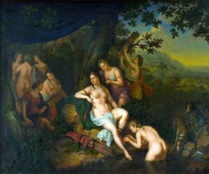 Artemis and Nymphs enjoying a bath