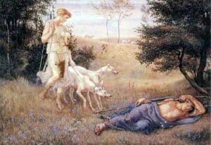 Artemis with Endymion, the shepherd