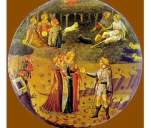 The pivotal moment of the Judgement of Paris.