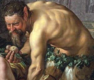 Zeus seducing Antiope as a Satyr
