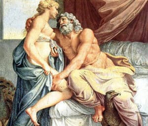 Zeus with his wife, Hera