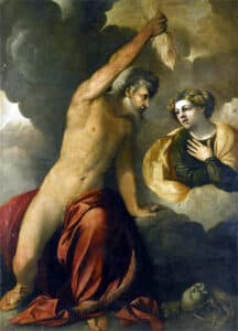 Zeus with his lover, Semele