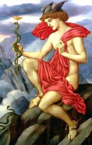 Portrait of Hermes, messenger of the gods