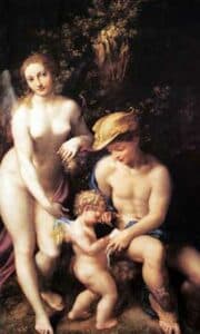 Hermes with Venus and Cupid