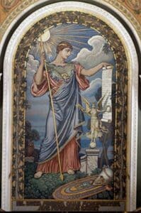Mosaic of Athena, goddess of wisdom