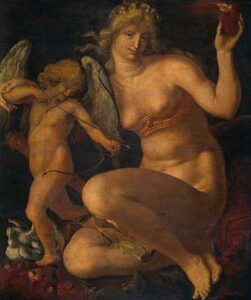 Aphrodite and Eros together