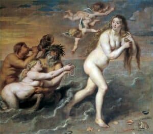 Divine birth of Aphrodite