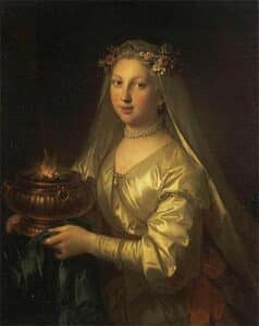 Portrait of a Vestal Virgin, priestess of Hestia