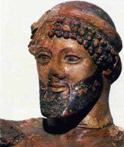 Sculpted head of Zeus