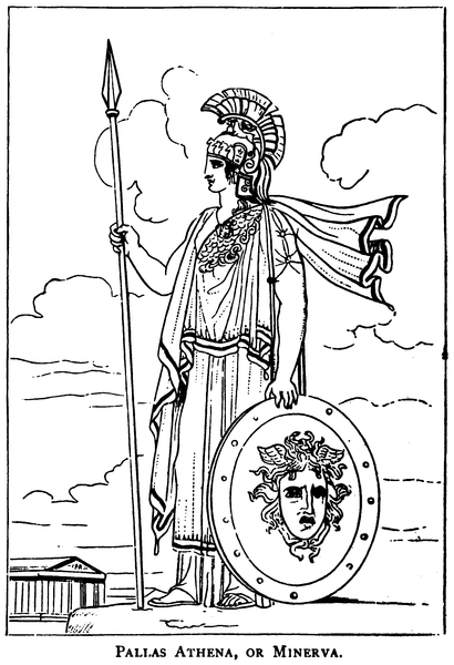 Pallas Athena, or Minerva Illustrated by Engravings on Wood.