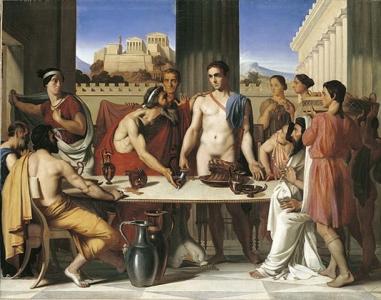 Theseus Recognized by his Father by Hippolyte Flandrin (1832)