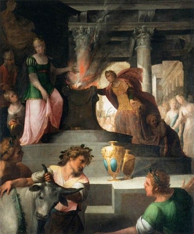 Hyanthe and Clymene Offering a Sacrifice to Venus