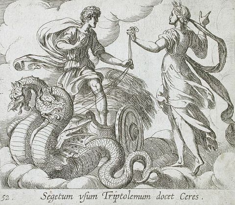 Ceres Giving Her Chariot to Triptolemus