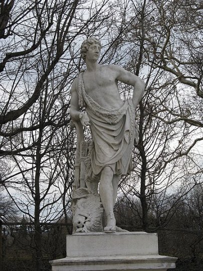 Vienna, Schönbrunn gardens, statue Meleager