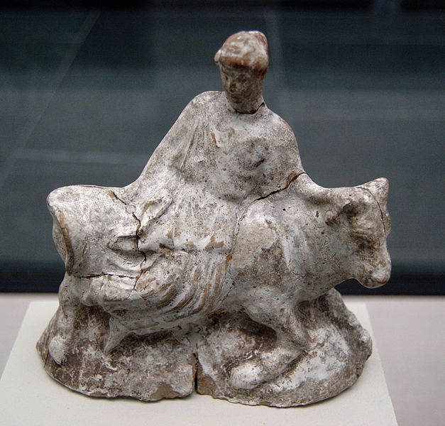 Europa and the bull. Terracotta group from Athens, 480–460 BC.