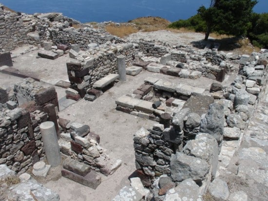 Ruins of Ancient Thira, Santorini, Greece