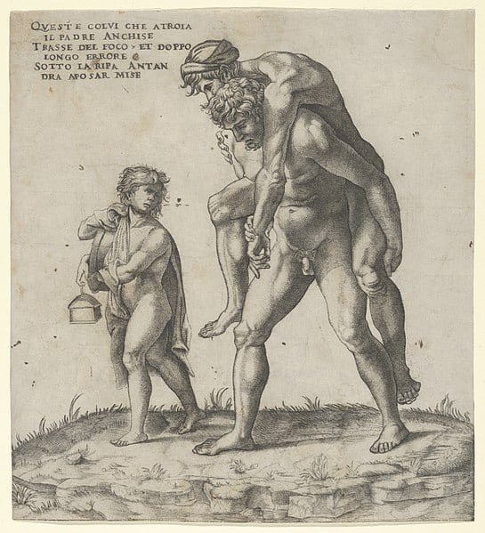 Aeneas rescuing Anchises