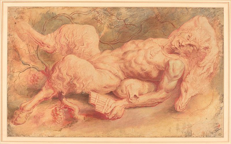 Pan Reclining, by Peter Paul Rubens. possible c. 1610. Held at National Gallery of Art