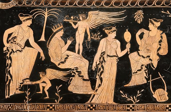 Greek Eros vase