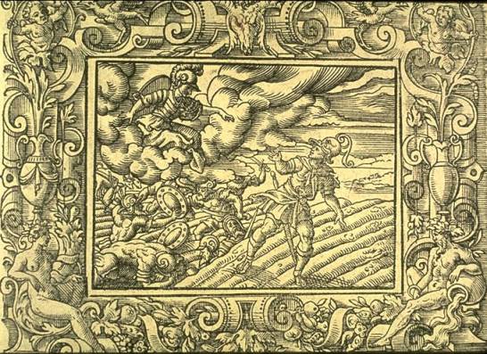 Engraving by Virgil Solis for Ovid's Metamorphoses III,