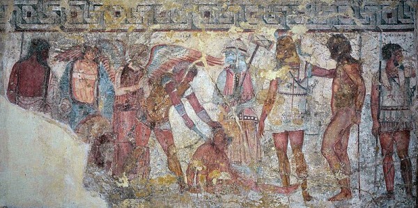 Achilles' Sacrifice of Trojan Prisoners